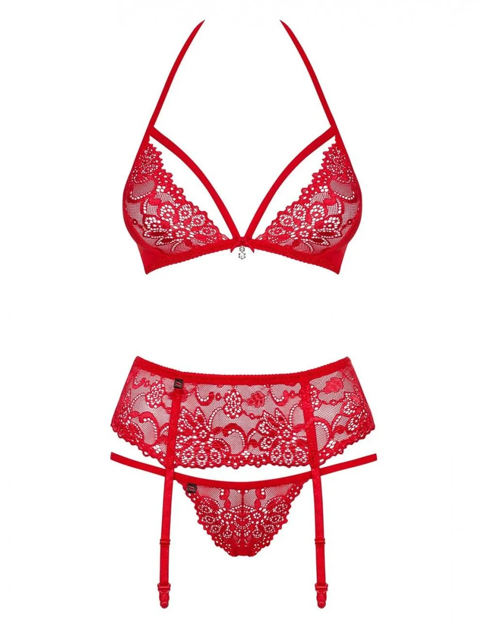 Obsessive Lingerie Ensemble 3 Pièces Passion Rouge OBSESSIVE – Image 5