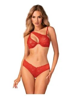 Obsessive Lingerie Ensemble Atenica 2 Pièces Rouge