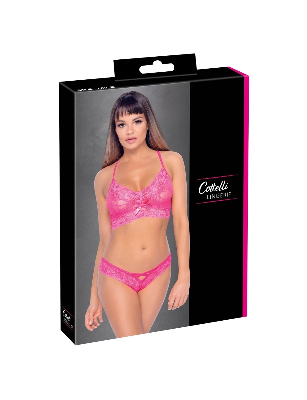 Cottelli Collection Ensemble Lingerie En Dentelle Rose Cottelli – Image 6