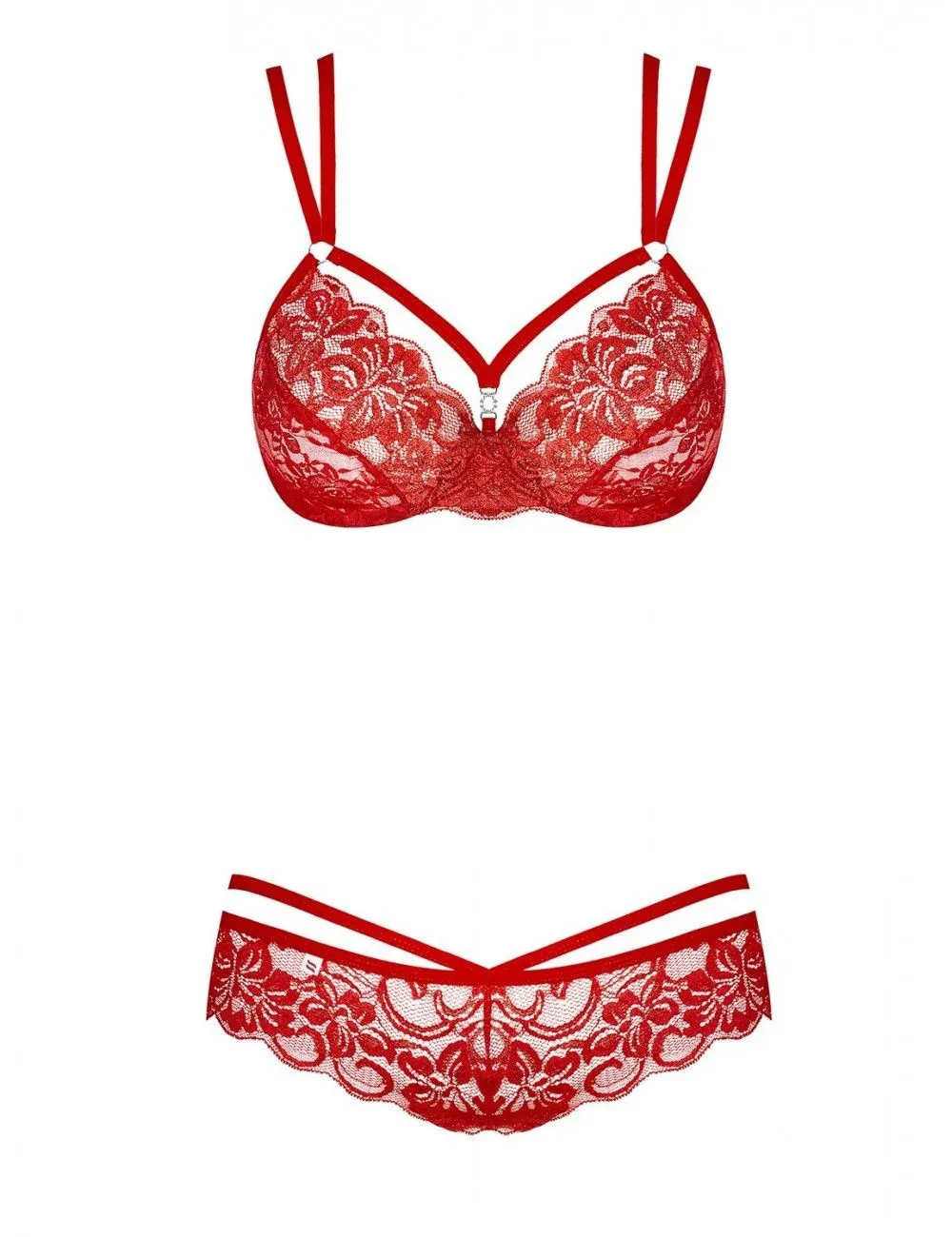 Obsessive Lingerie Ensemble Rouge 2 Pièces Poésie OBSESSIVE – Image 5