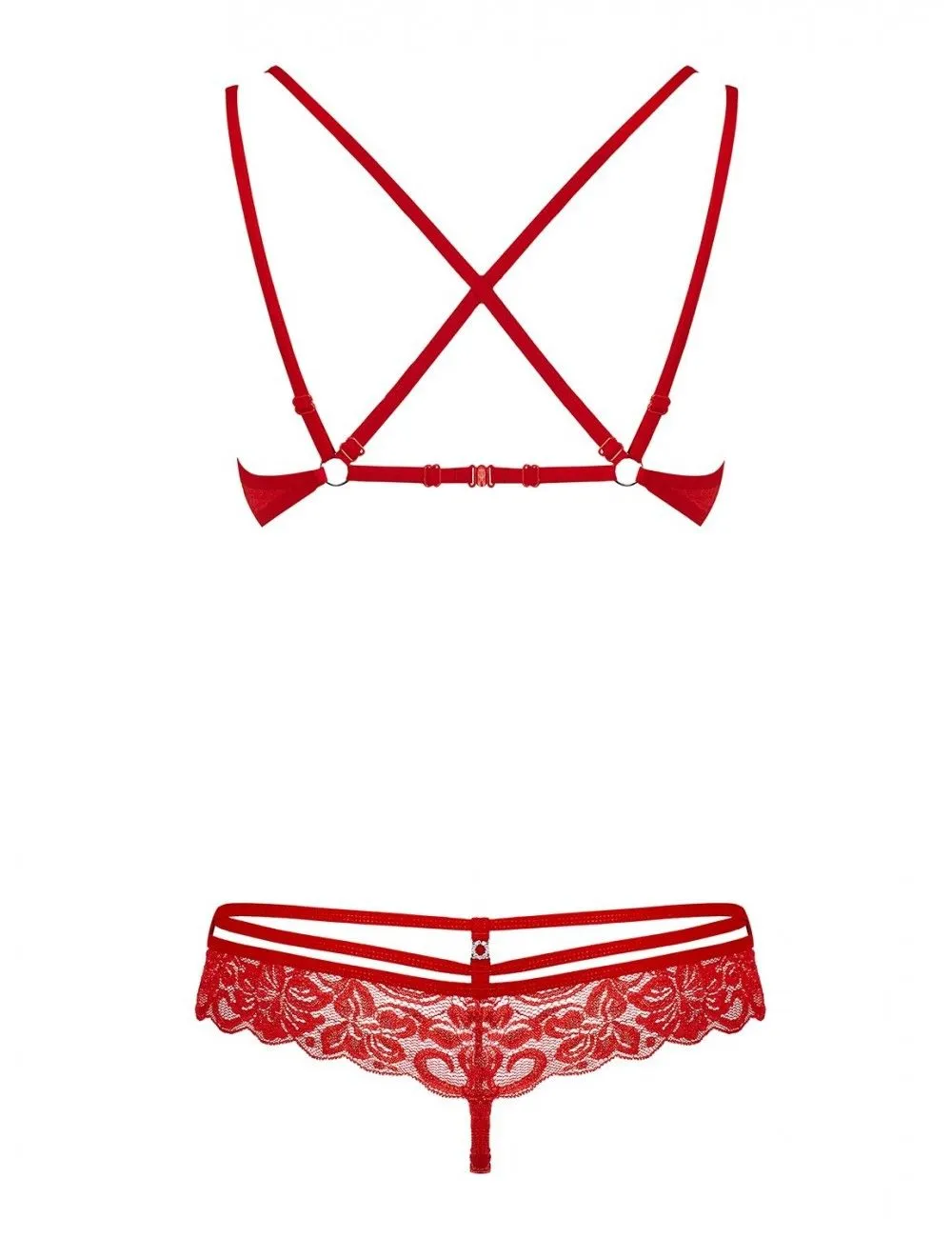 Obsessive Lingerie Ensemble Rouge 2 Pièces Poésie OBSESSIVE – Image 6