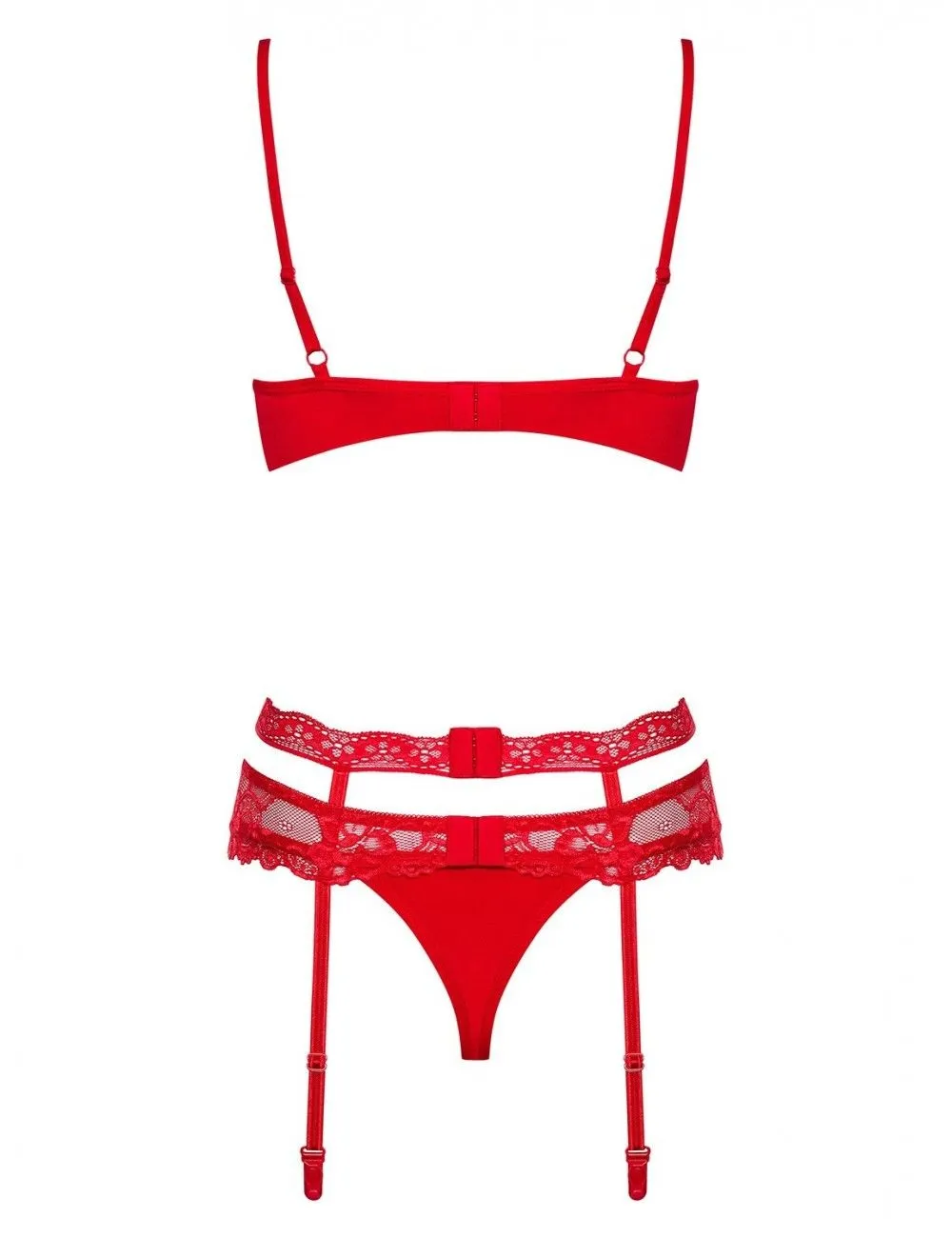 Obsessive Lingerie Ensemble Rouge 3 Pièces Heartina OBSESSIVE – Image 6