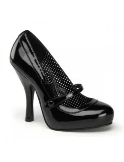 Pleaser USA Shoes Escarpins Chic Noir Vernis & Bride PLEASER