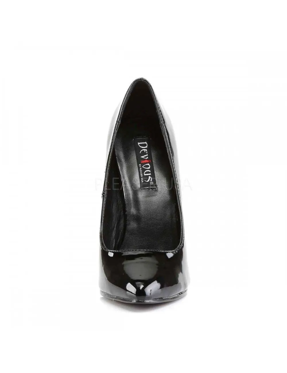 Pleaser USA Shoes Escarpins Domina Hauts Talons Noires Vernis Pleaser – Image 2
