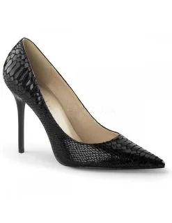 Pleaser USA Shoes Escarpins Esprit Chic Noir Look Croco PLEASER