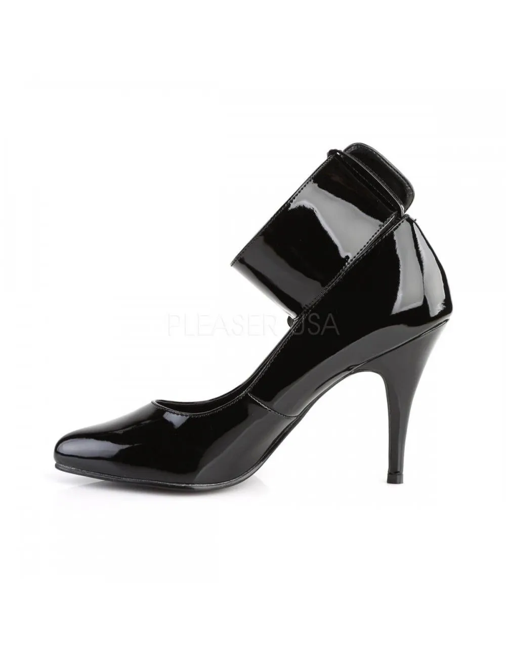 Pleaser USA Shoes Escarpins Fetish Noirs Vernis Cadenas Pleaser – Image 3