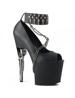 Pleaser USA Shoes Escarpins Plateformes Bondgirl Noir Mat Pleaser