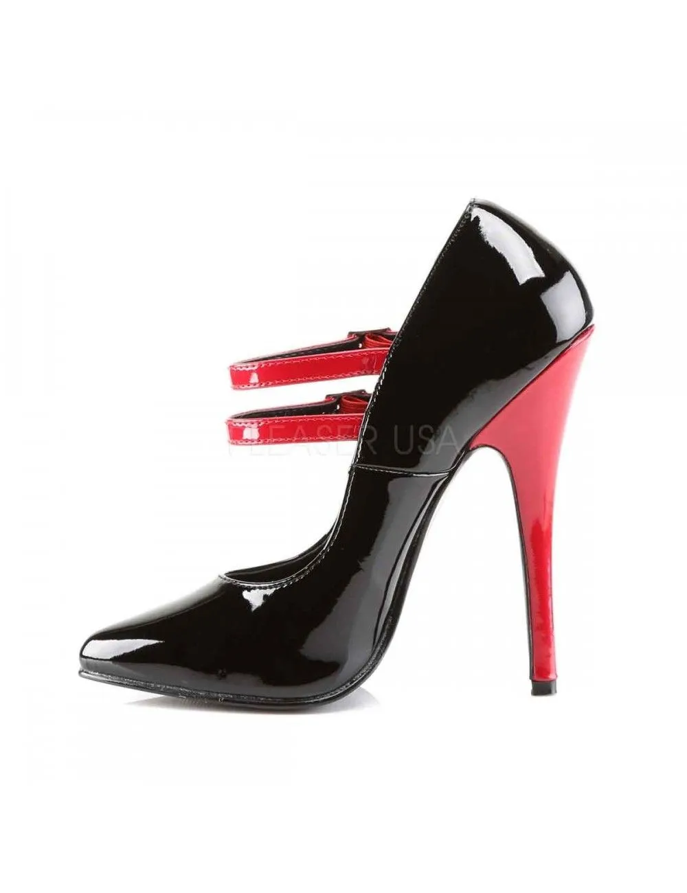 Pleaser USA Shoes Escarpins Talon Aiguille Double Bride Sexy Pleaser – Image 3