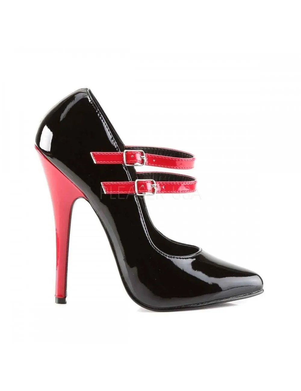 Pleaser USA Shoes Escarpins Talon Aiguille Double Bride Sexy Pleaser – Image 5