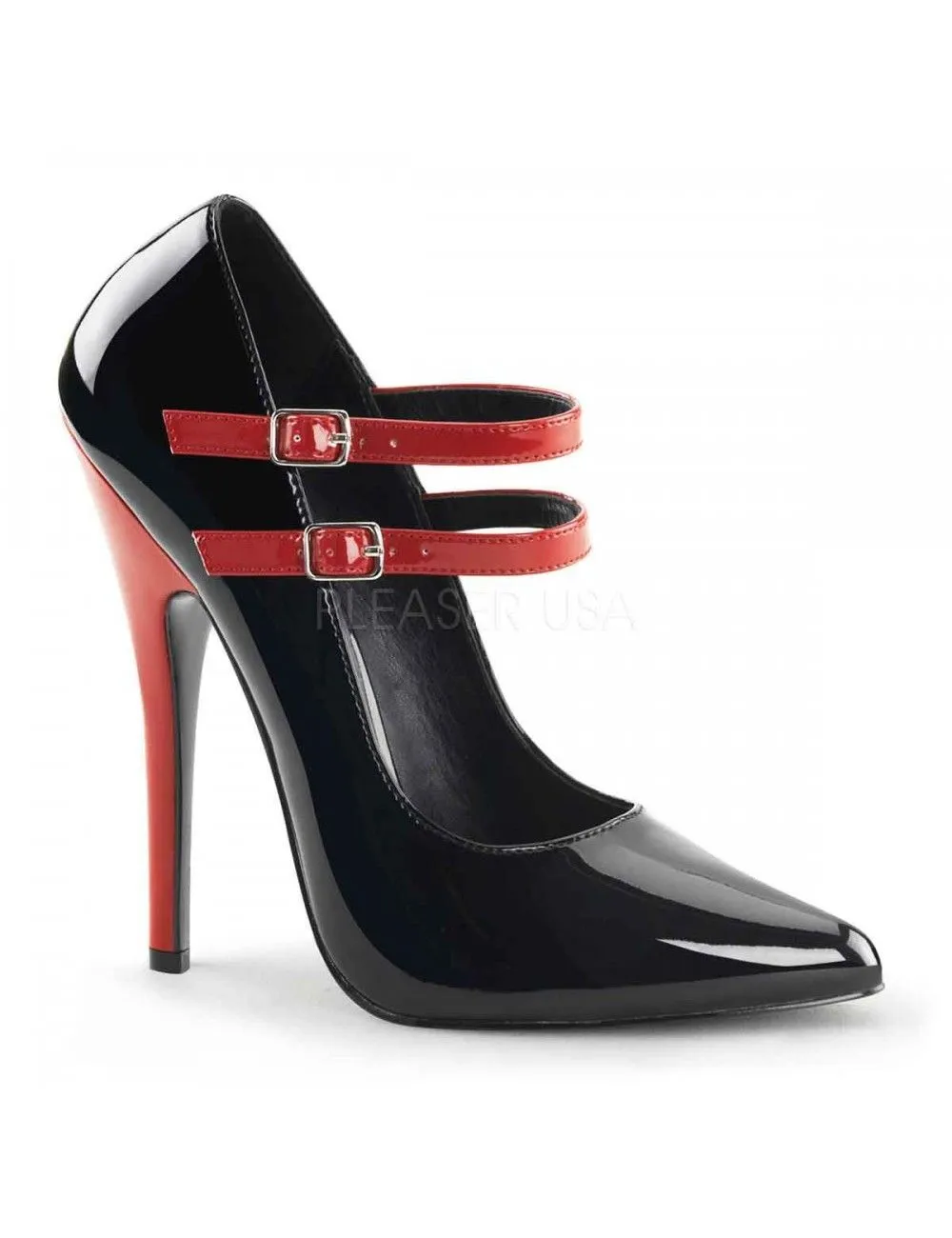 Pleaser USA Shoes Escarpins Talon Aiguille Double Bride Sexy Pleaser