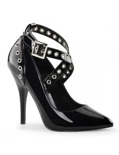 Pleaser USA Shoes Escarpins Talons Hauts Noir Sangles Réglables Pleaser