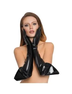 Gants Vinyle Noir Extra Longs Black Level