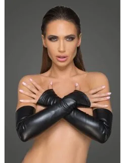 Gants Vinyle Sans Doigts Rebellious Noir Handmade