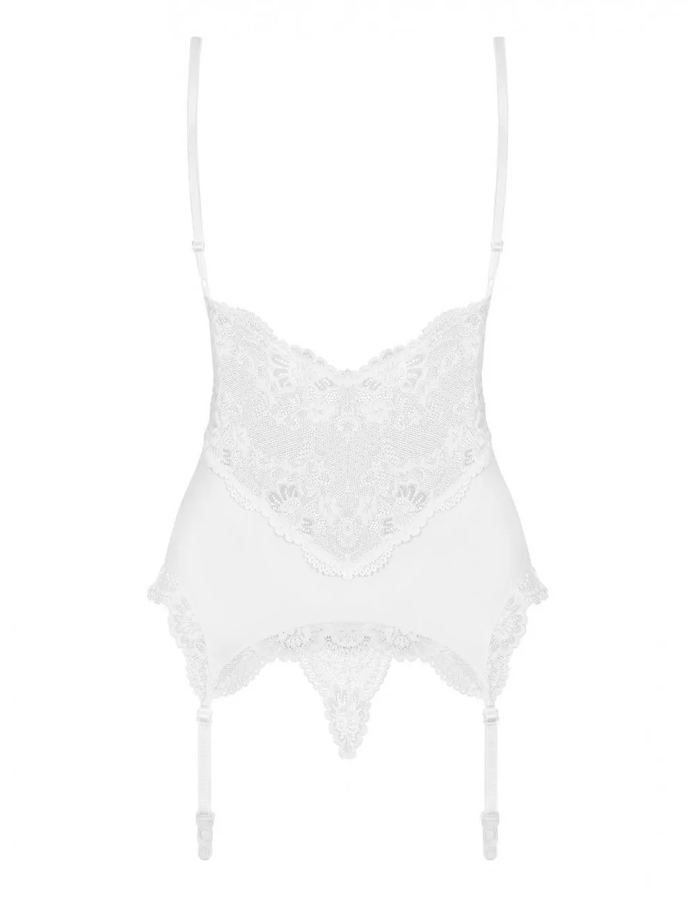 Obsessive Lingerie Guêpière Blanche Corsia Et String OBSESSIVE – Image 6