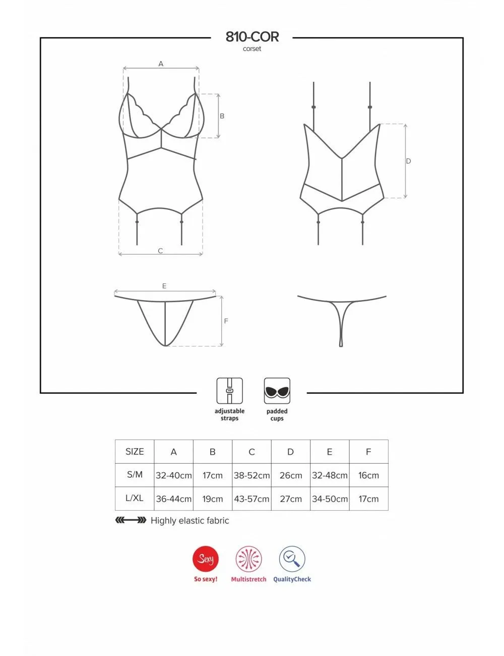 Obsessive Lingerie Guêpière Blanche Corsia Et String OBSESSIVE – Image 7