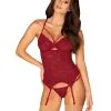 Obsessive Lingerie Guêpière Ivetta Bordeaux Obsessive