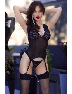 Guêpière Noir Darling 3 Pièces 4599 Chilirose