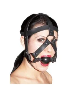 Harnais De Tête En Cuir Avec Baillon ZADO