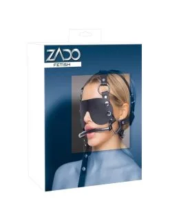 Harnais De Tête En Cuir Avec Masque ZADO