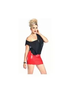 Jupe Demon Vinyle Rouge PATRICE CATANZARO