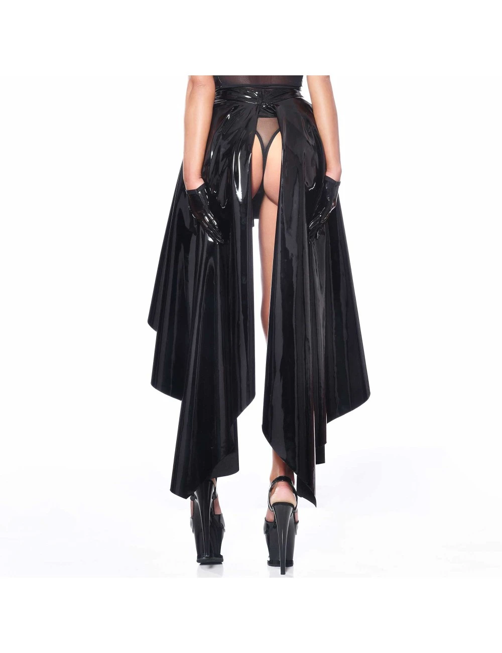 Patrice Catanzaro Jupe Longue Vinyle Asymétrique CATANZARO – Image 2