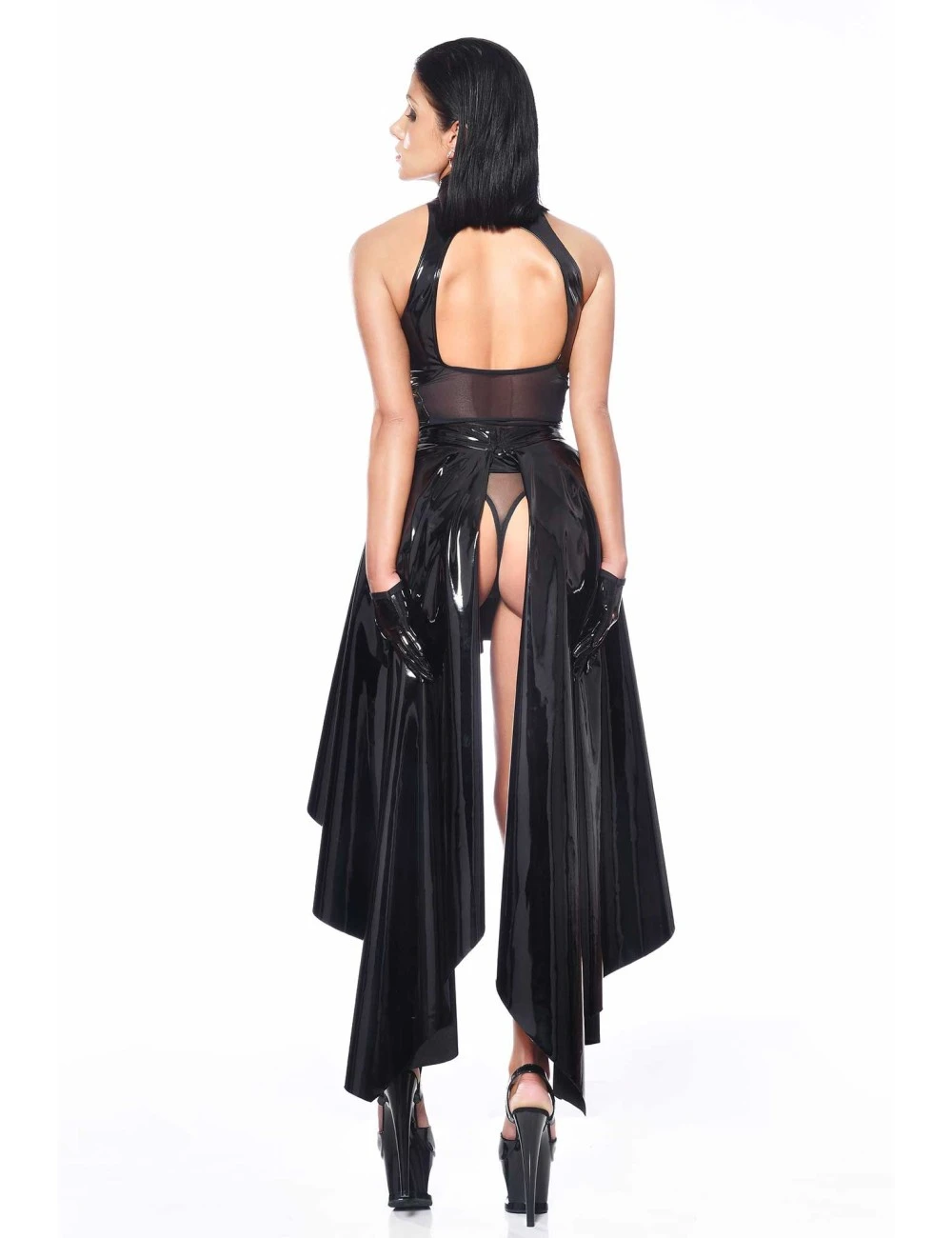 Patrice Catanzaro Jupe Longue Vinyle Asymétrique CATANZARO – Image 3