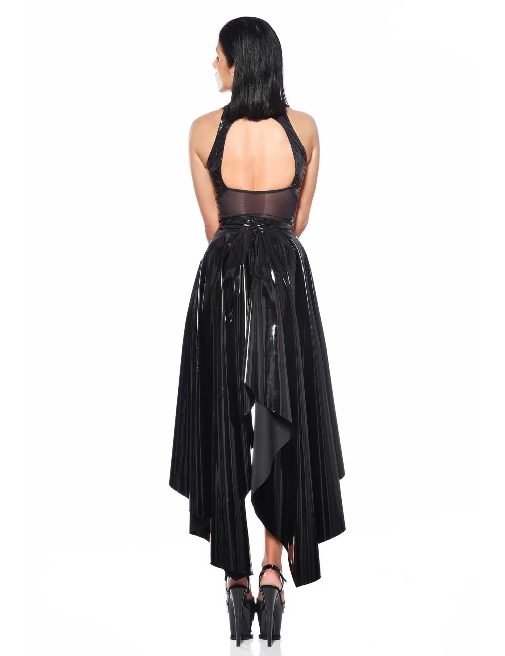 Patrice Catanzaro Jupe Longue Vinyle Asymétrique CATANZARO – Image 4