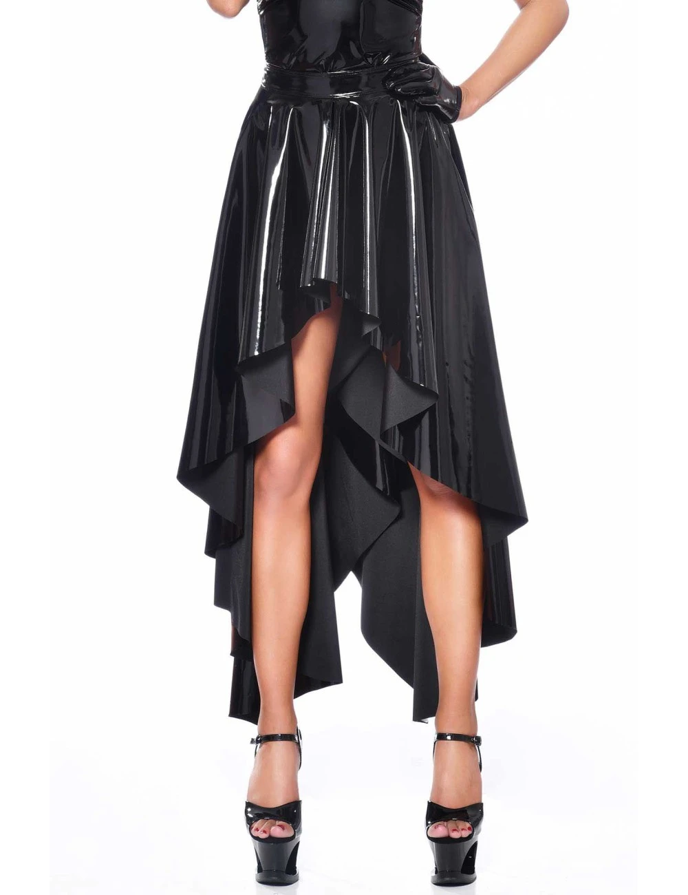 Patrice Catanzaro Jupe Longue Vinyle Asymétrique CATANZARO