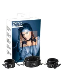 Kit Attache Cou Et Poignets En Cuir ZADO