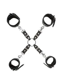 Kit Attache Cuir Noir En Croix Zado