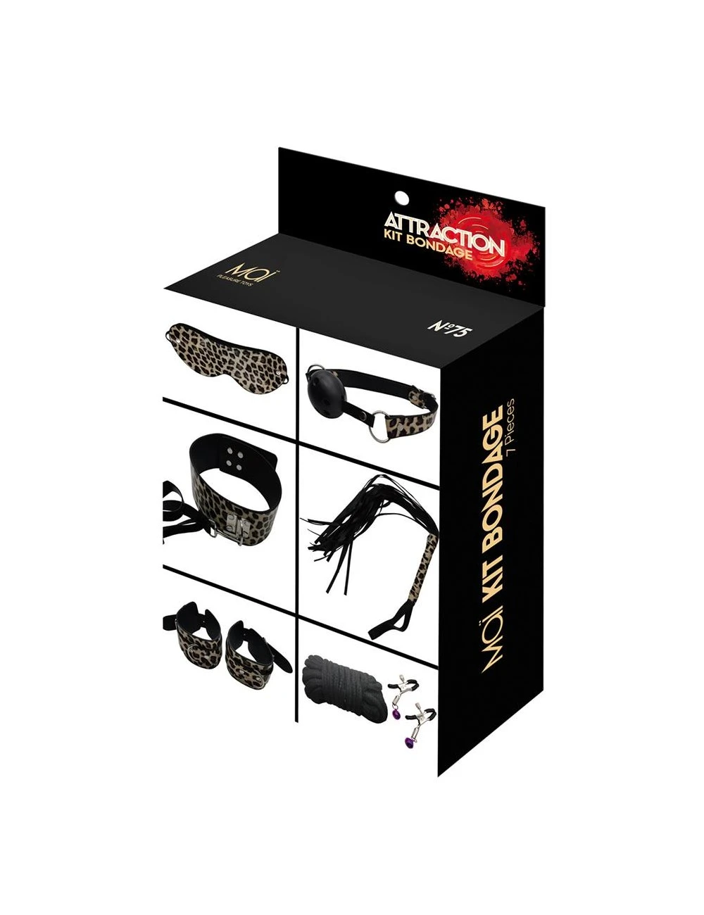 Kit Bondage 7 Pièces Léopard Attraction – Image 2