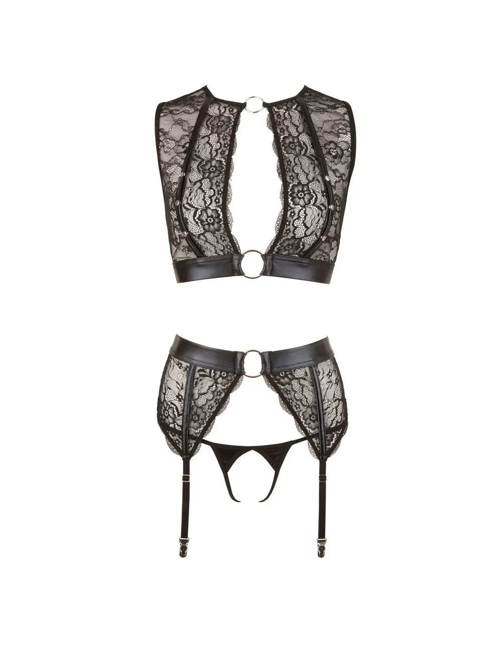 Lingerie Séduction Ouverte Avec Menottes Cottelli Collection – Image 7