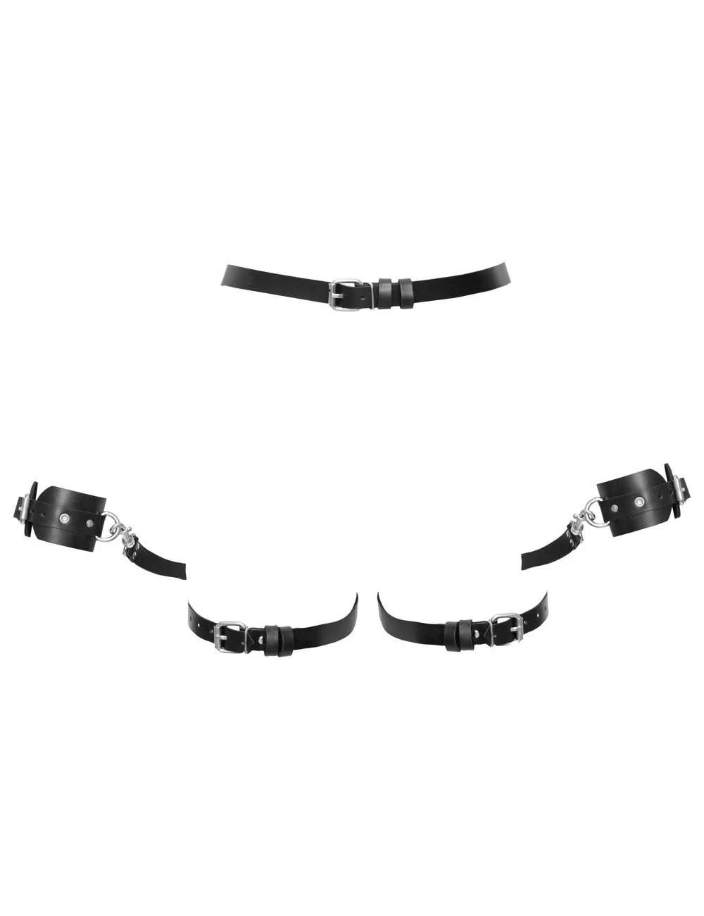 Menottes Contraintes Lannières Cuir Zado – Image 6