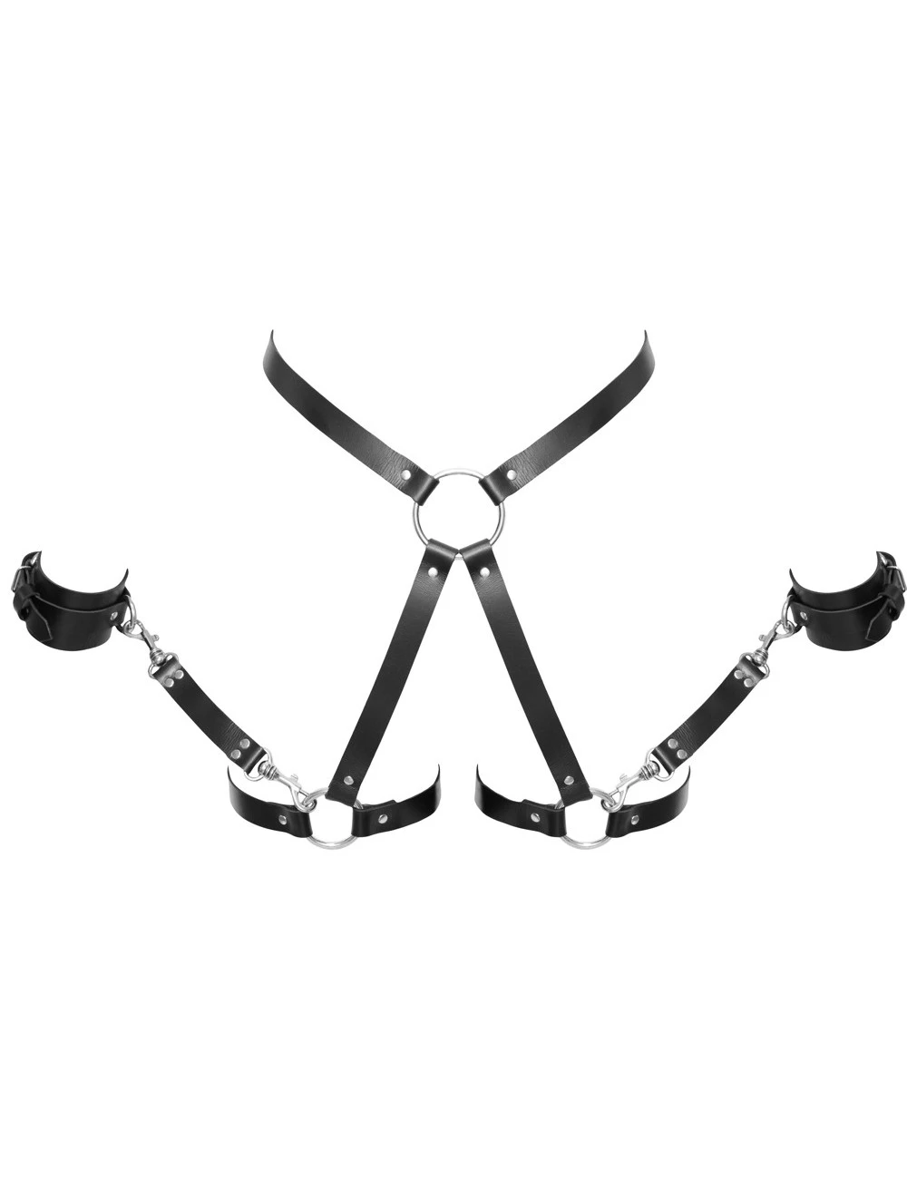 Menottes Contraintes Lannières Cuir Zado – Image 7