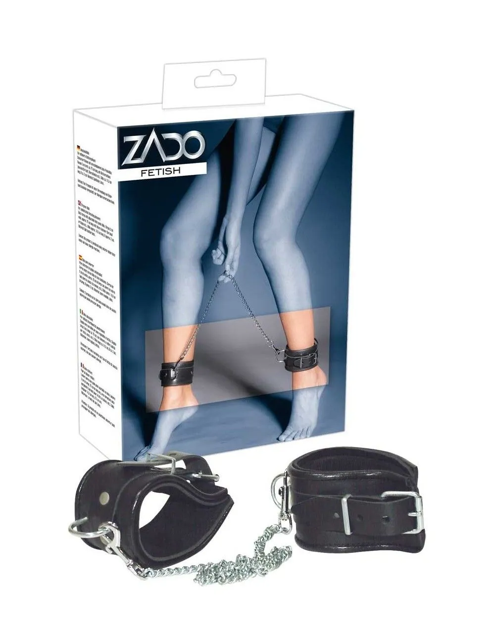 Menottes En Cuir Et Chaîne ZADO – Image 2