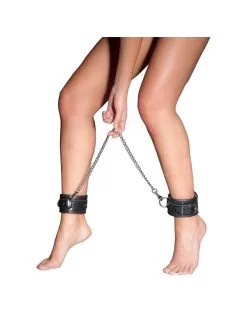 Menottes En Cuir Et Chaîne ZADO