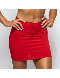 Mini Jupe Lila Lycra Rouge PATRICE CATANZARO