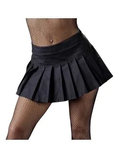 Mini Jupe Plissée Noir Cottelli Collection