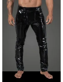Pantalon En PVC Elastique Noir Handmade