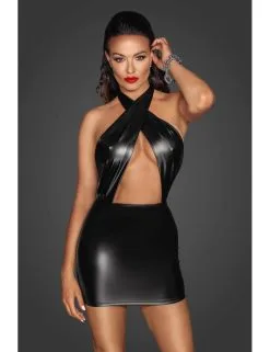 Robe Décolleté F255 Fabulous Noir Handmade