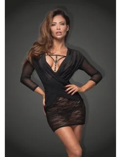 Robe Flirty Noir Handmade