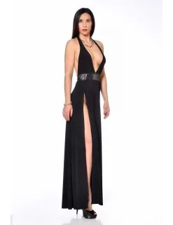 Robe Longue Isabella Noir Patrice Catanzaro