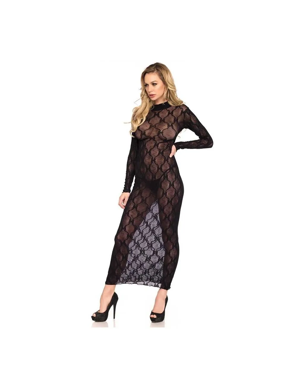 Robe Longue Transparente Délice LEG AVENUE – Image 3