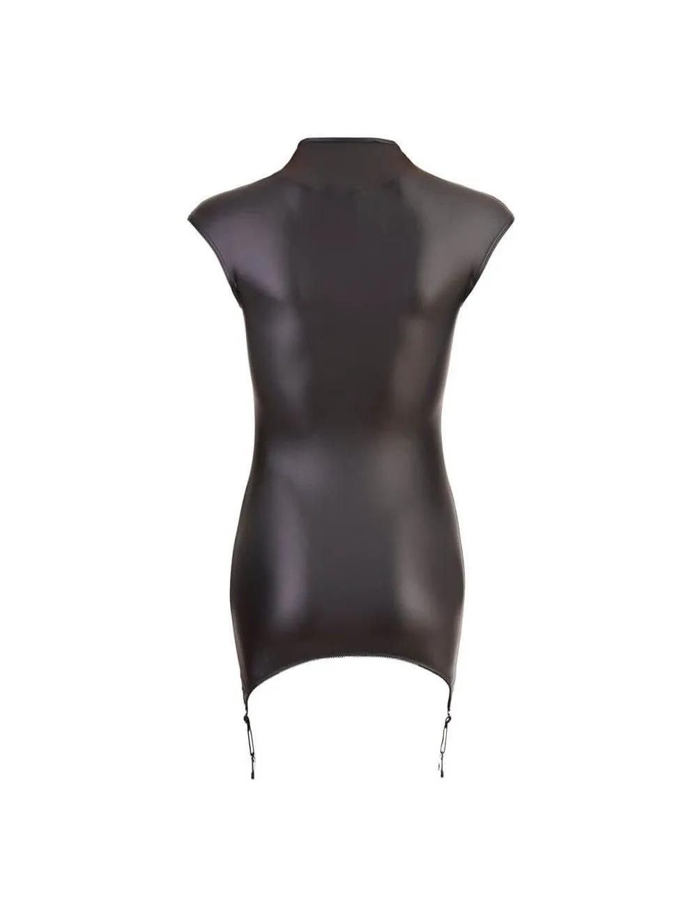 Robe Porte-jarretelles Wetlook Noir Cottelli Collection – Image 5