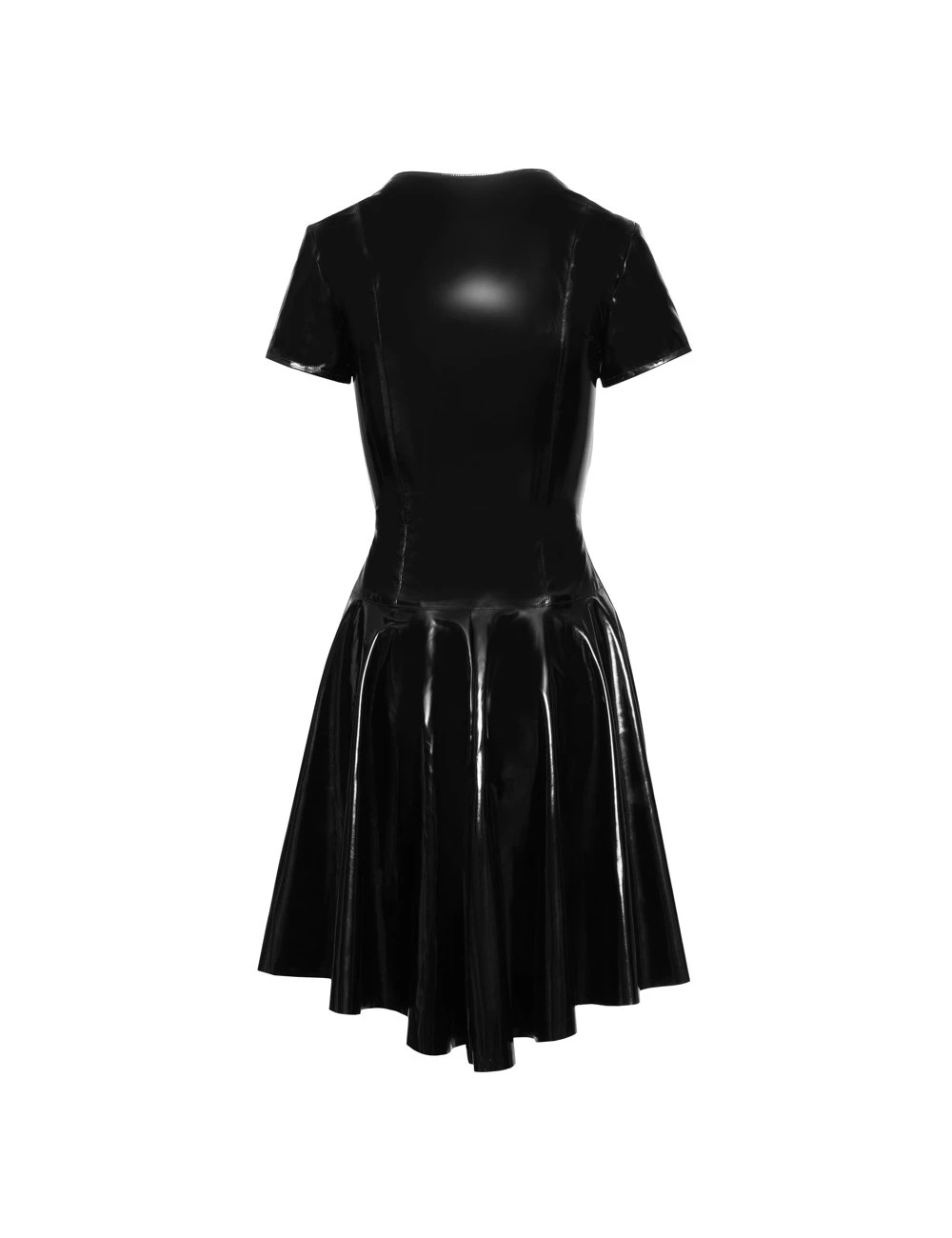 Robe Vinyle Noir Brillant Jessy Black Level – Image 5