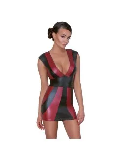 Cottelli Collection Robe Wetlook Décolleté BiColore Cottelli