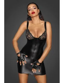 Robe Wetlook Zip F254 Fabulous Noir Handmade