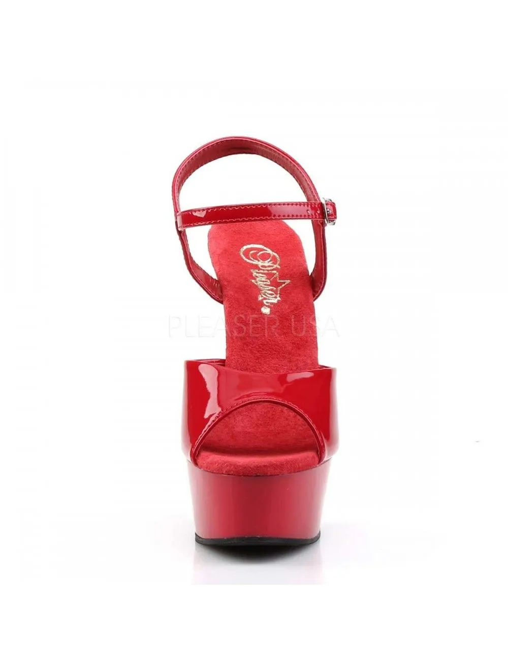 Pleaser USA Shoes Sandales Charme Talon Haut Rouge PLEASER – Image 2