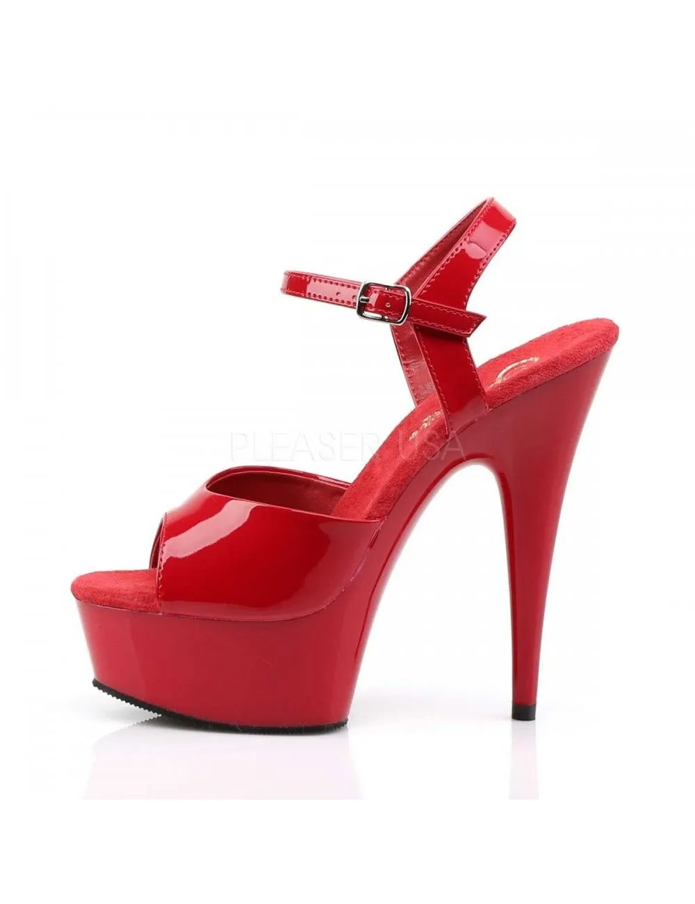 Pleaser USA Shoes Sandales Charme Talon Haut Rouge PLEASER – Image 3