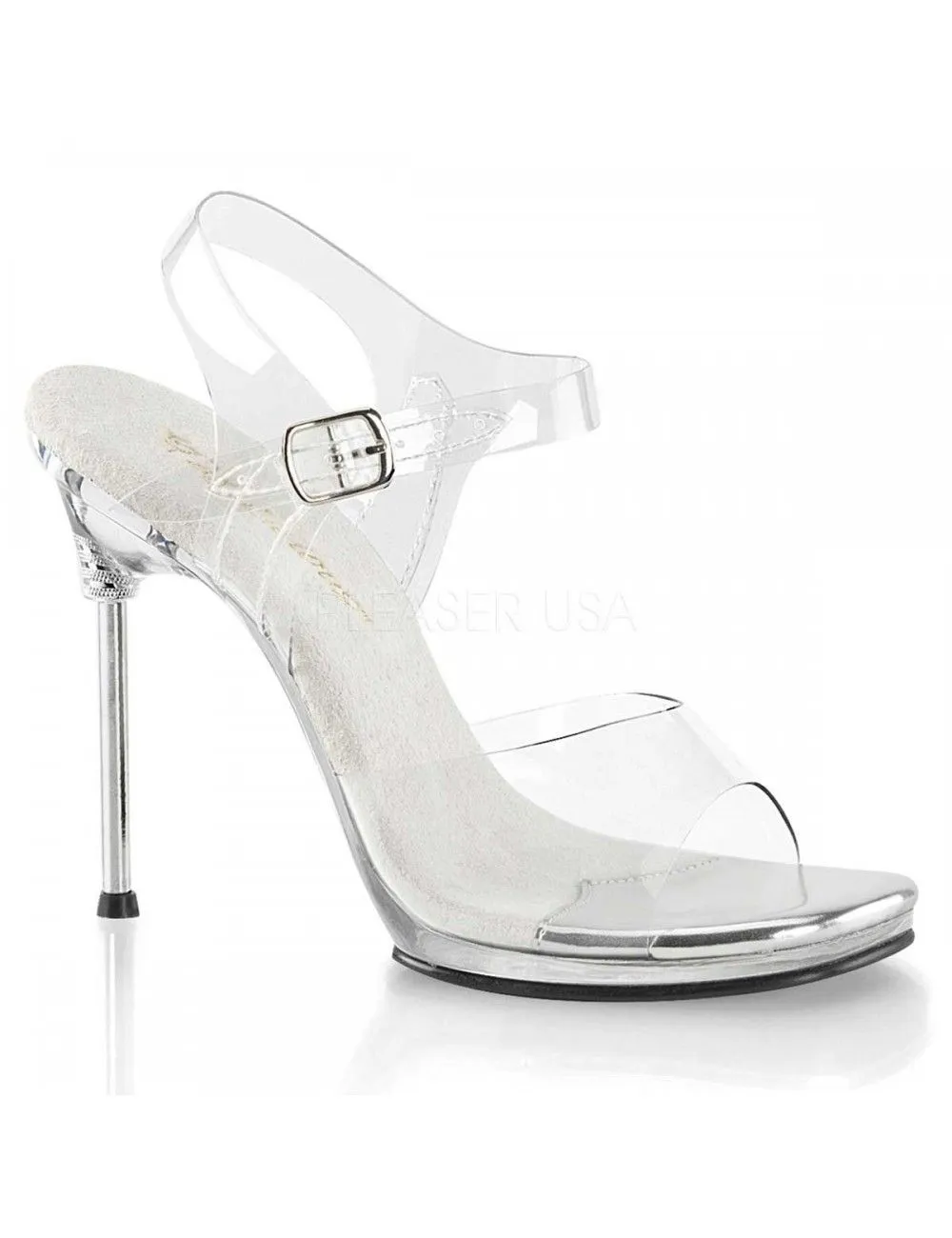Pleaser USA Shoes Sandales Chic Transparentes Brides PLEASER